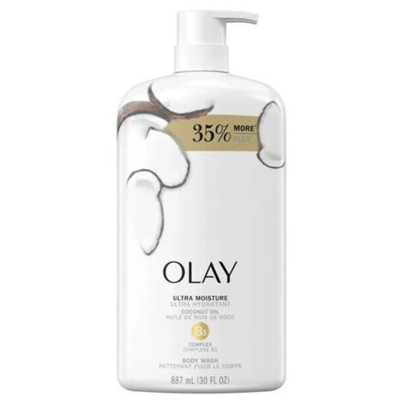 Olay Ultra Moisture Body Wash with Coconut Oil, 30 fl oz - Picture 4 of 5